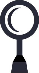 Dental mirror icon